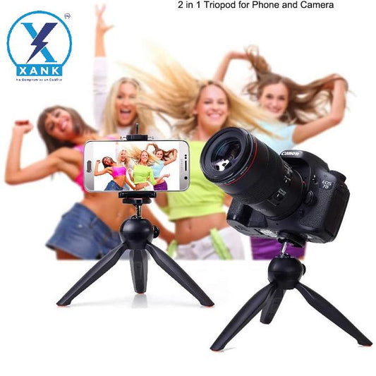 XANK YT-228 Tripod (Black, Supports Up to 1000 g)